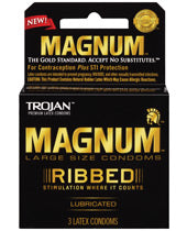 Trojan Magnum Ribbed Condoms For Sale