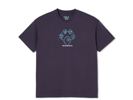 Polar Skate Co - HeadSpace T-shirt - Dark Violet For Discount