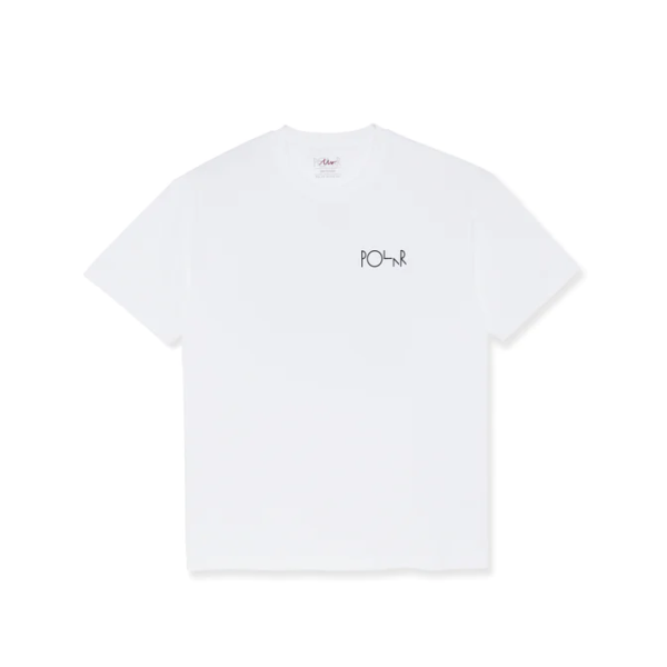 Polar Skate Co - Skorsten Fill Logo T-Shirt - White Discount