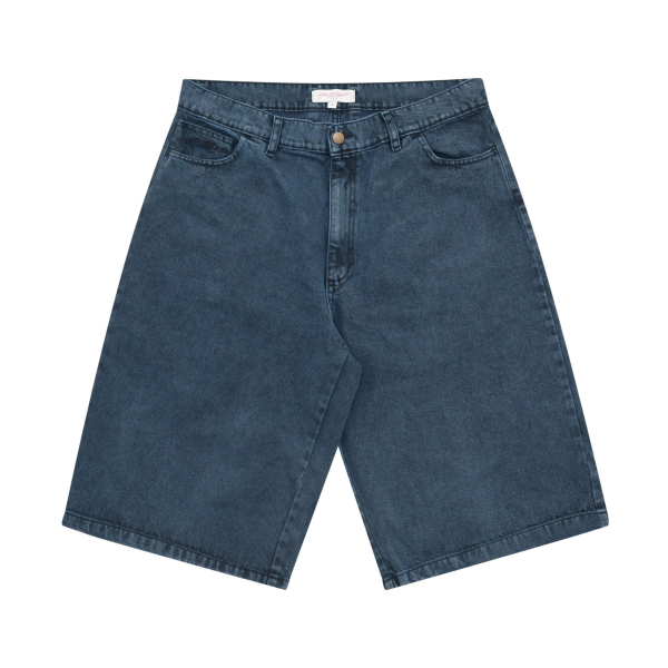 Yardsale  - Phantasy Denim Shorts - OverDyed Blue Black Online Sale