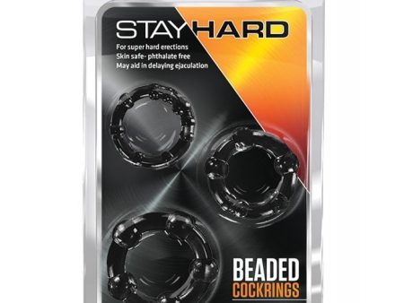 Blush Stay Hard Beaded Cock Rings 3 Pack Online Sale