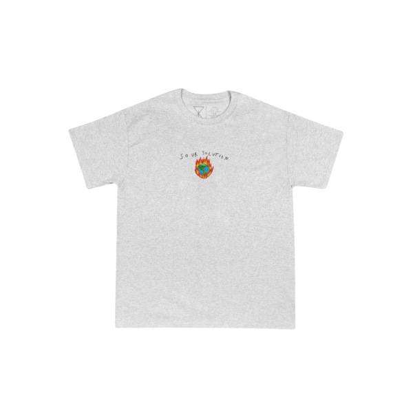 Sour Solution - In Flames T-Shirt - Heather Grey Online now