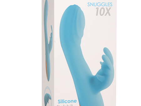 Curve Toys Power Bunnies Snuggles 10x Silicone Rabbit Vibrator - Blue Supply