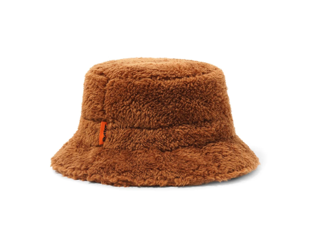 Butter Goods - Deep Pile Fleece Bucket Hat - Brass   Brown For Cheap