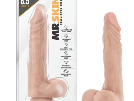 Blush Dr. Skin Stud Muffin 8.5  Dong w Suction Cup - Beige on Sale