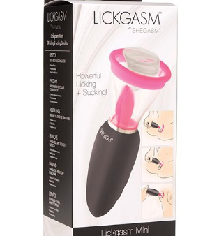 Inmi Shegasm Lickgasm Mini 10X Licking & Sucking Stimulator - Black Pink Cheap