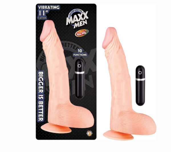 Maxx Men Vibrating 11″ - White Fashion