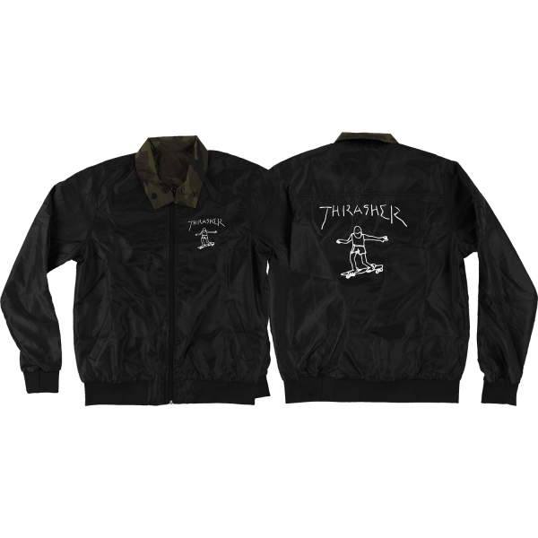 Thrasher Gonz Reversible Coach Jacket Blk Camo For Cheap