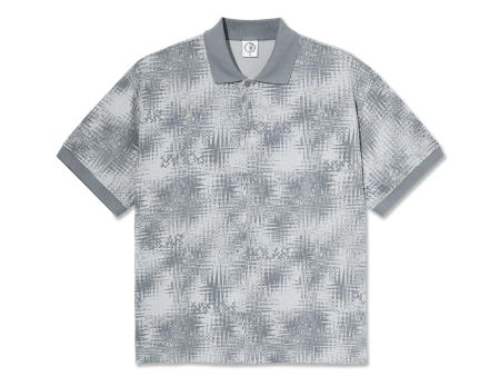 Polar Skate Co - Scribble Surf Polo Shirt - Silver Online Sale