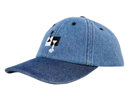 Magenta Skateboards - Chess Dad Hat - Blue Denim Online now