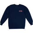 Thrasher Red Navy Blue - Embroidered Logo Crew Sweatshirt - Size MD Online