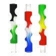 Silicone Covered Glass Insert Chillum - 4  Hot on Sale