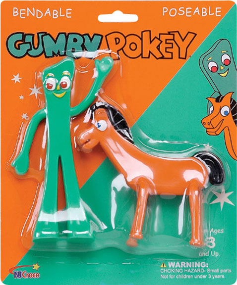 Gumby And Pokey 6In Bendable Pair on Sale