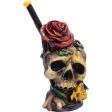 Skull Rose Novelty Resin Pipe Cheap