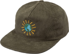 Uma Skateboards - Corduroy Earth Snapback Hat - Olive Green For Sale