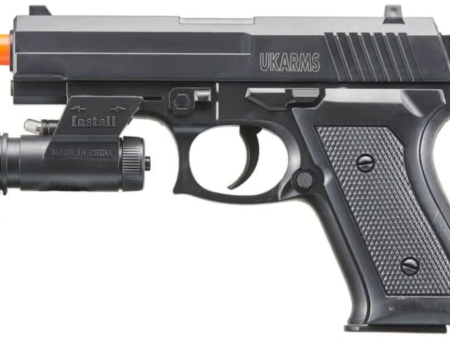 V1918A Spring Powered Airsoft Pistol with Laser & Light Sale