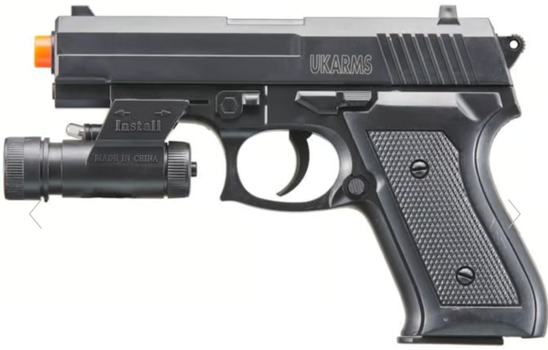 V1918A Spring Powered Airsoft Pistol with Laser & Light Sale