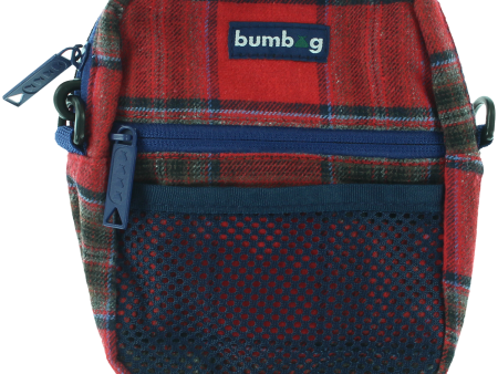 Bumbag Compact Bag - Red Flanders Red Plaid Supply