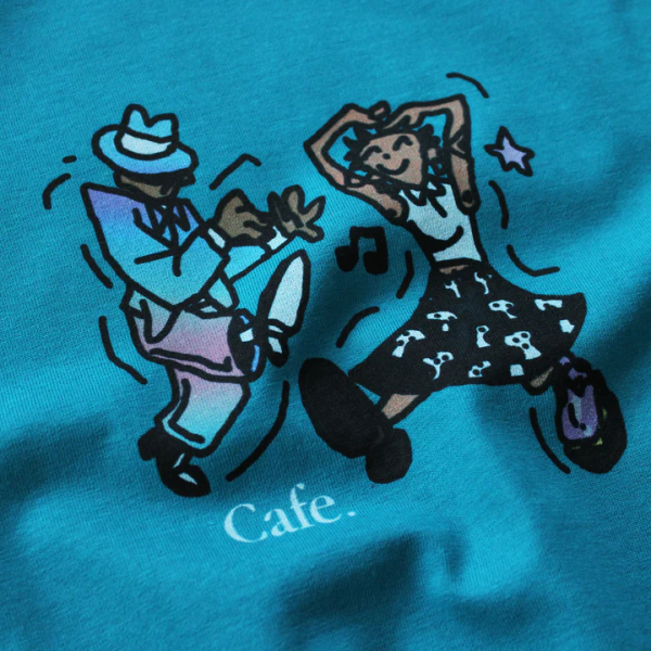 Skateboard Cafe - Dancing T-Shirt - Dark Teal Online Hot Sale