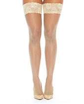 Rhinestone Thigh High w Silicone For Sale