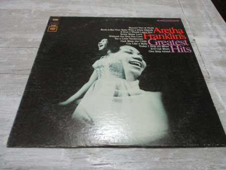 Framed Vintage 1967 Vinyl LP Record Greatest Hits of Aretha Franklin Cheap