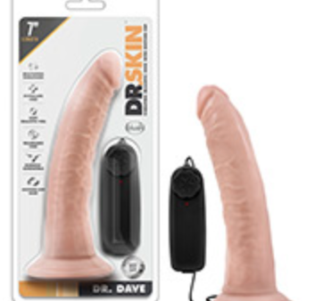 Blush Dr. Skin Dr. Dave 7  Cock w Suction Cup - Vanilla For Sale