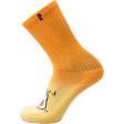 Psockadelic Fried Egg Crew Socks - Orange Sale