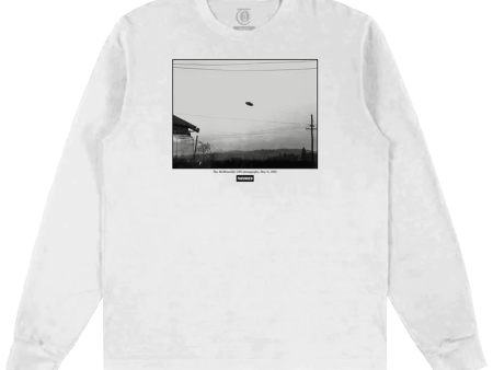 Theories - McMinnville UFO Longsleeve T-Shirt - White For Sale