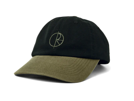 Polar Skate Co. - Duo Stroke Logo Hat - Black   Army Green Cheap