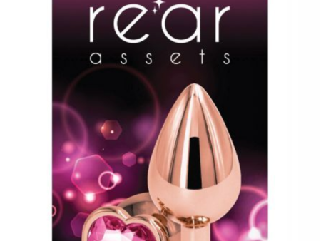 Rear Assets Rose Gold Heart Butt Plug For Sale