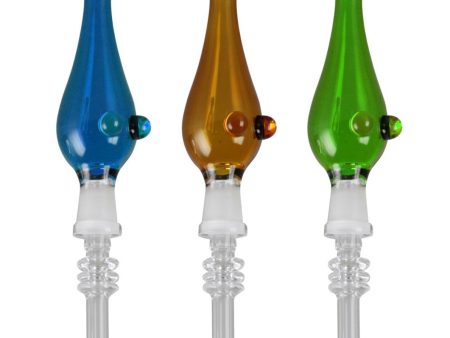 Portable Glass Dab Straw w  Quartz Tip - 5  Cheap