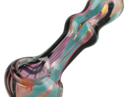 Gold Fumed Inside Out Hand Pipe - 4  Online Sale