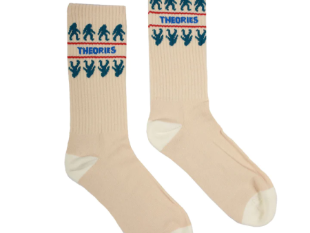 Theories -  Northern Theories Crew Socks - Bone For Discount