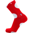 Psockadelic Shroom Top Crew Socks - Red Hot on Sale