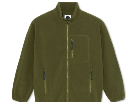 Polar Skate Co - Basic Fleece Jacket - Army Green Online now