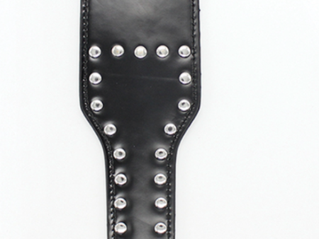 Plesur Cut-Out Heart w Studs Paddle - Black Supply