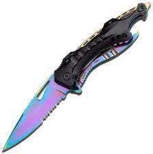 Tacforce - Spring Assisted Knife Rainbow Discount