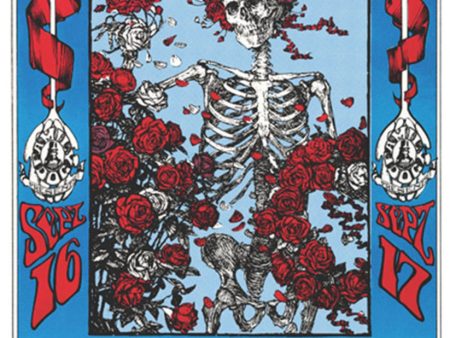 Grateful Dead - Skeletons & Roses Poster - 24 x36  Online Hot Sale