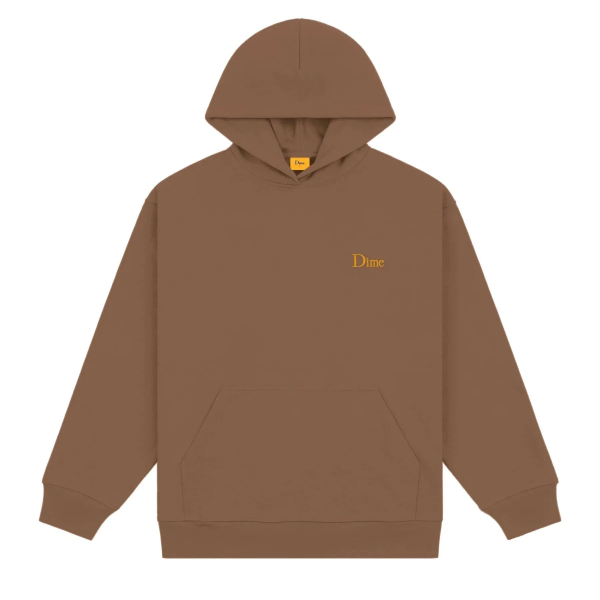 Dime - Classic Small Logo Hoodie - Brown Supply