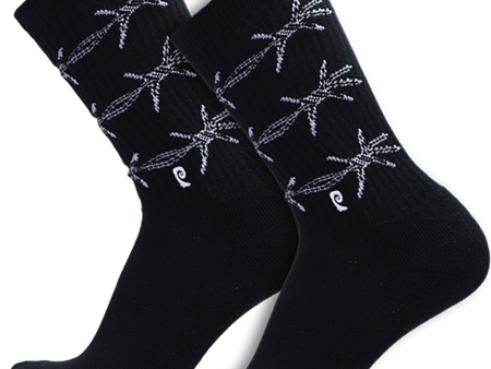 Psockadelic - Back Off Barbwire Crew Socks Online Sale