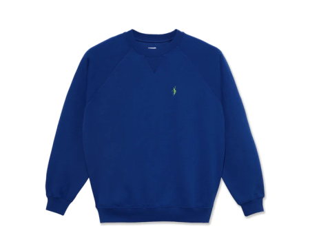 Polar Skate Co - No Comply Default Crewneck - Egyptian Blue on Sale