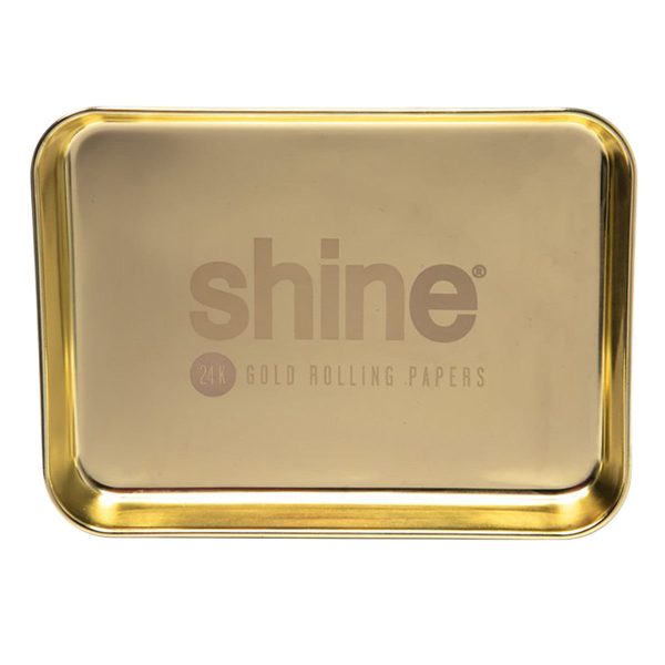 Shine Gold Rolling Tray - 9.25  x 7  Online now