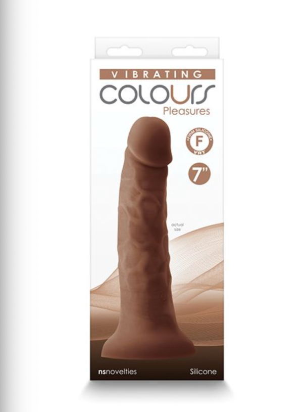 Colours Pleasures 7  Vibrating Dong - Brown Cheap