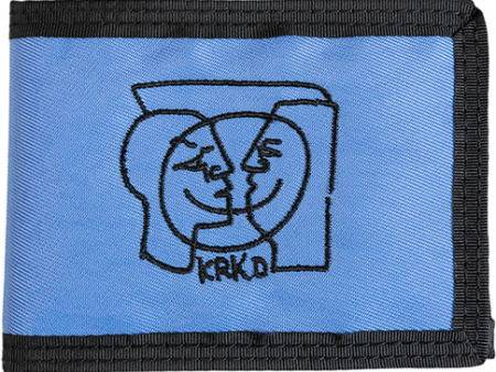 Krooked Skateboards - Moon Smile Wallet - Blue For Sale