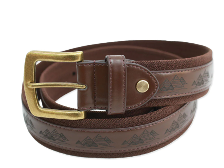 Theories of Atlantis - As Above Belt - Vegan Leather Brown Online now