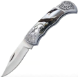 7.25  Eagle Bolster Handle Lockback Folding Pocket Knife in a Gift Box Fashion