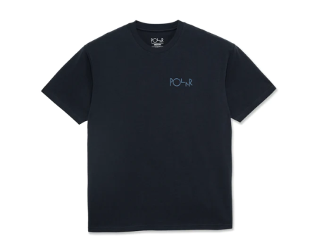 Polar Skate Co - Stroke Logo T-Shirt (Navy   Blue) - L Online Sale