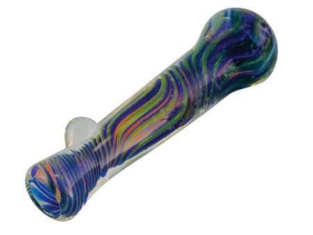 4  Multicolor Borosilicate Glass Tobacco Chillum W  Twists For Cheap