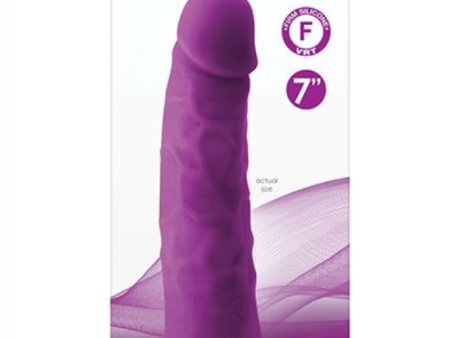 Colours Pleasures 7  Vibrating Dong - Purple Cheap