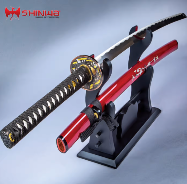 Shinwa Crimson Warrior Katana - Carbon Steel Blade Online Sale